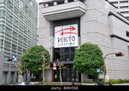 Borsa di Tokyo, Tokyo, Giappone Foto Stock