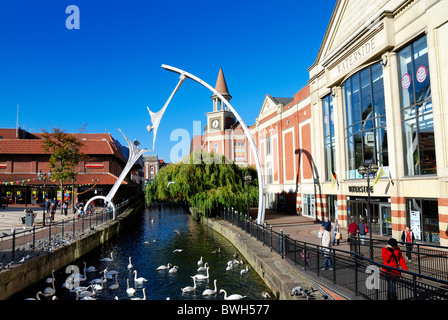 Waterside centro commerciale Lincoln Inghilterra Regno Unito Foto Stock