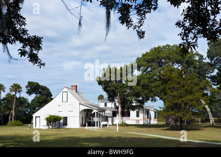 La casa principale, Kingsley Plantation, Fort George Island, Jacksonville, Florida, Stati Uniti d'America Foto Stock