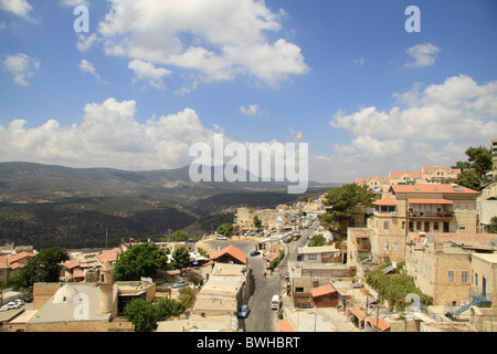 Israele, Galilea superiore, una vista di Safed Foto Stock