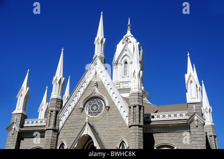 Sala meeting a Mormon Temple Square di Salt Lake City Foto Stock