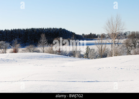 Inverno su un campo da golf Foto Stock