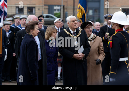 HRH Principessa Anne, assiste Edinburgh 2010 Foto Stock