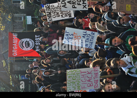 Gli studenti protestano aumentato le tasse presso l'Università di Bristol Foto Stock