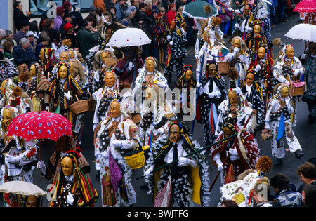 L'Europa, Germania Baden-Wuerttemberg, Rottweil, Narrensprung a Rottweil Foto Stock