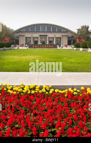 Edificio che ospita la buca numero 1 dell'esercito di terracotta, Xi'an, Shaanxi Province, Cina Foto Stock