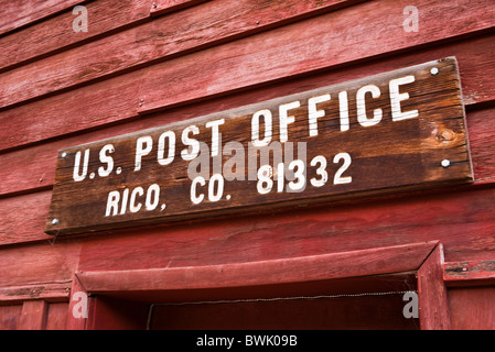 Ufficio postale, Rico, Colorado Foto Stock