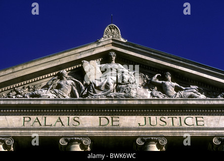 Palazzo di Giustizia, Palais de la Giustizia, Place du Palais, città di Nizza, Nizza, Riviera Francese, Cote d'Azur, in Francia, in Europa Foto Stock