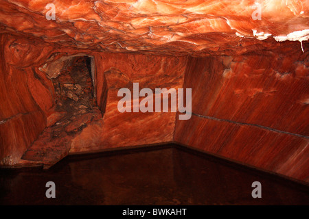 Sale di roccia in tunnel di Khewra Miniere di Sale del Pakistan Foto Stock