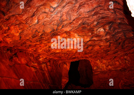 Sale di roccia in tunnel di Khewra Miniere di Sale del Pakistan Foto Stock