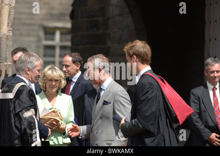 Il principe William laureati da St Andrews University dove ha incontrato la sua moglie futura. Foto Stock