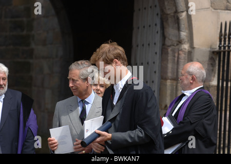 Il principe William laureati da St Andrews University dove ha incontrato la sua moglie futura. Foto Stock