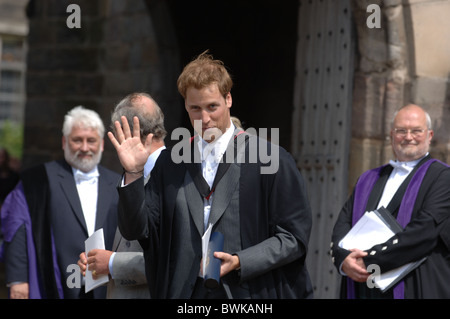 Il principe William laureati da St Andrews University dove ha incontrato la sua moglie futura. Foto Stock