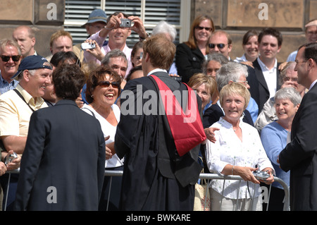 Il principe William laureati da St Andrews University dove ha incontrato la sua moglie futura. Foto Stock