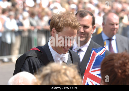 Il principe William laureati da St Andrews University dove ha incontrato la sua moglie futura. Foto Stock