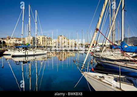 Marina Cala, Palermo, Sicilia, Italia Foto Stock