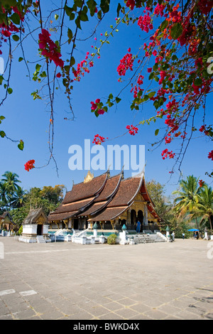 Laos Asia Luang Prabang città patrimonio culturale mondiale dell UNESCO Città re sito culturale edificio constructio Foto Stock