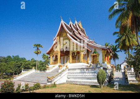 Laos Asia Luang Prabang città patrimonio culturale mondiale dell UNESCO Città re sito culturale edificio constructio Foto Stock