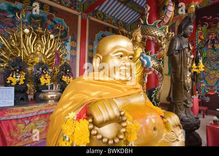 Asia Thailandia Ayutthaya town city Wat Phanan Choeng santuario Cinese Tempio del Buddha storico buddismo cultur Foto Stock