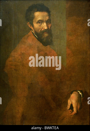 Michelangelo Buonarroti (1475-1564), ca. 1545, Daniele da Volterra Foto Stock