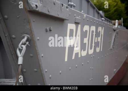 Durante la Seconda guerra mondiale la fanteria landing craft, Normandia, Francia Foto Stock