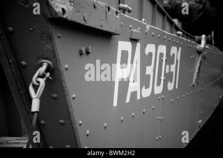 Durante la Seconda guerra mondiale la fanteria landing craft, Normandia, Francia Foto Stock