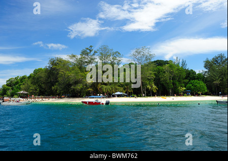 Manukan Island - parte di Tunku Abdul Rahman Marine Park, Kota Kinabalu, Sabah Foto Stock