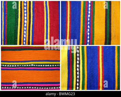Tradizionali tappeti di lana provenienti dalla Bulgaria Foto Stock