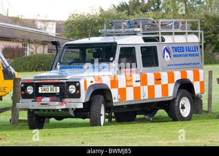 Tweed Valley Mountain Rescue con off-road Ambulanza Foto Stock