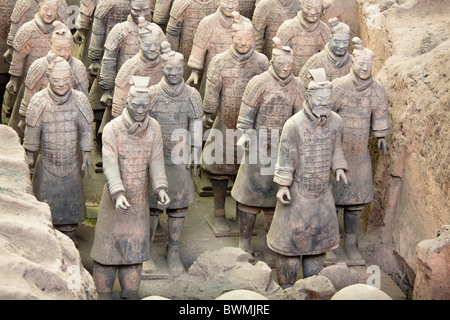 Esercito di Terracotta, Xi'an, Shaanxi Province, Cina Foto Stock