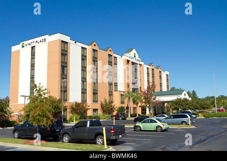 Hyatt Place Columbia / Harbison hotel lungo la Interstate I-26 in Irmo, SC, Stati Uniti d'America. Foto Stock