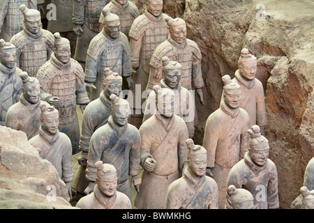 Esercito di Terracotta, Xi'an, Shaanxi Province, Cina Foto Stock