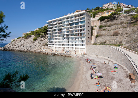 Cala Moragues beach. Puerto de Andratx. Isola di Maiorca. Spagna Foto Stock