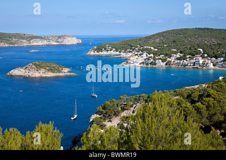 Sant Elm village. Isola di Maiorca. Spagna Foto Stock