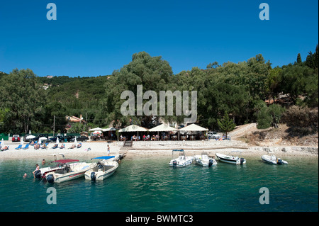 Spiaggia Kerasia di Corfù, Grecia Foto Stock