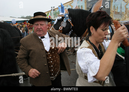 Oktoberfest a Monaco di Baviera, Germania. Foto Stock