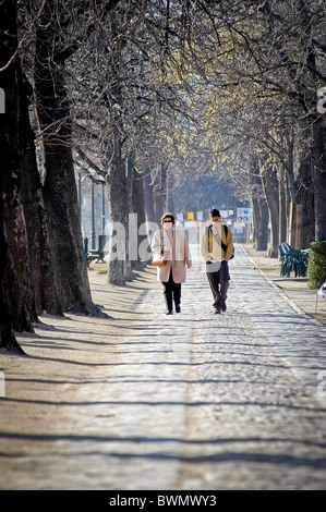 Il Parco del Retiro di Madrid, Spagna. Foto Stock