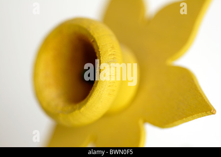 In legno fiore Daffodil abstract Foto Stock