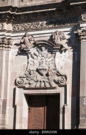 Chiesa di la Compania, Centro storico, Quito, Ecuador. Foto Stock