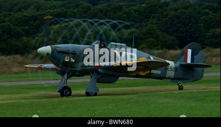 Prop cavitazioni sull uragano IIB Hurribomber in Rain Foto Stock