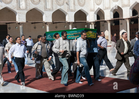 Funerale di al-Azhar moschea, Il Cairo, Egitto Foto Stock
