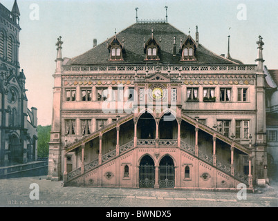 La Svizzera in Europa Berna città Municipio municipio della città di Berna città vecchia architettura Svizzera Europa Photochrom Foto Stock