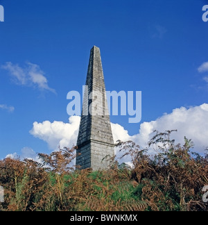 Obelisco Monumento ad Alessandro Murray nel Galloway Forest Park, Dumfries and Galloway, Scozia Foto Stock