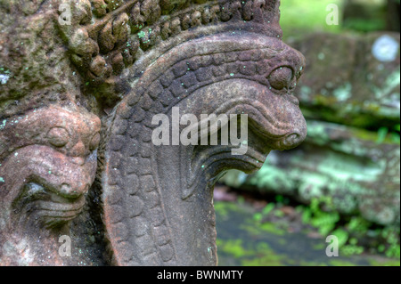 Preah Pithu V. rovine a sito archeologico. Angkor Thom, Sito Patrimonio Mondiale dell'UNESCO, Cambogia, Indocina, Asia Foto Stock