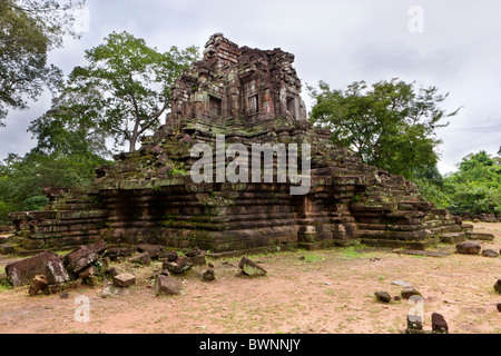 Preah Pithu X. rovine a sito archeologico. Angkor Thom, Sito Patrimonio Mondiale dell'UNESCO, Cambogia, Indocina, Asia Foto Stock