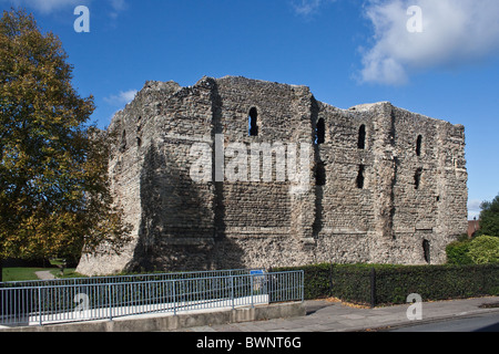 Castello normanno in Castle Street, Canterbury. Foto Stock