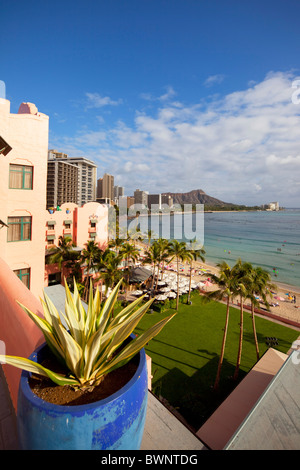 Waikiki, Honolulu Oahu, Hawaii Foto Stock