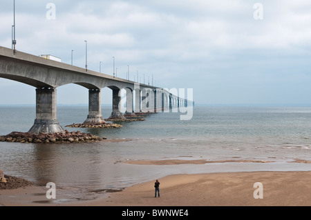 Confederation Bridge, New Brunswick, The Maritimes, Canada. Foto Stock