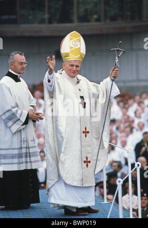 Papa Giovanni Paolo II diceva la Messa a Knock, Irlanda (giorno data non noto) Foto Stock