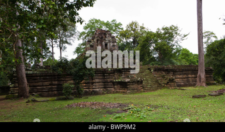 Preah Pithu X. rovine a sito archeologico. Angkor Thom, Sito Patrimonio Mondiale dell'UNESCO, Cambogia, Indocina, Asia Foto Stock